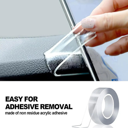 Heavy Duty(9.85Ft), Nano Double Sided Adhesive Tape, Clear Mounting Tape Picture Hanging Adhesive Strips. Double Sided Tape Heavy Duty(9.85Ft), Nano Double Sided Adhesive Tape, Clear Mounting Tape Picture Hanging Adhesive Strips.